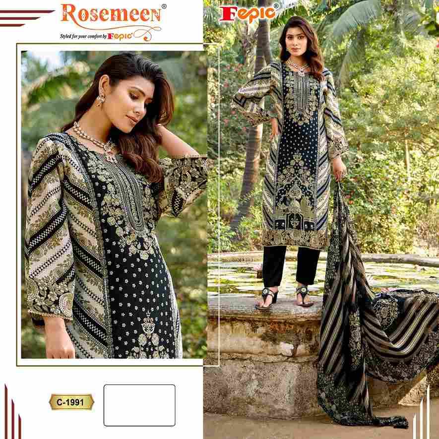 Fepic Hit Design 1991 By Fepic Beautiful Pakistani Suits Stylish Fancy Colorful Party Wear & Occasional Wear Natural Crepe Dresses At Wholesale Price
