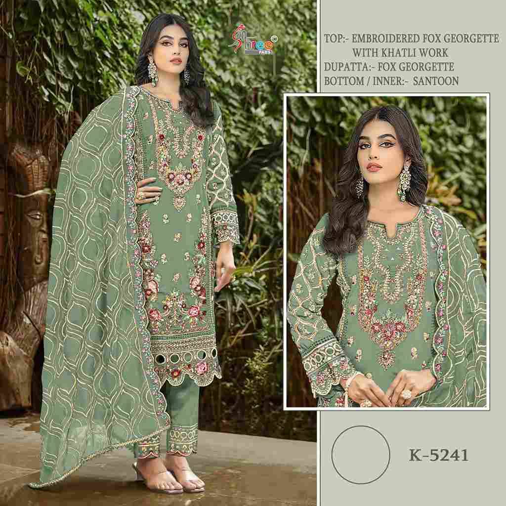 Shree Fabs Hit Design K-5241 Colours By Shree Fabs K-5241-A To K-5241-D Series Designer Pakistani Suits Beautiful Fancy Stylish Colorful Party Wear & Occasional Wear Faux Georgette With Embroidery Dresses At Wholesale Price