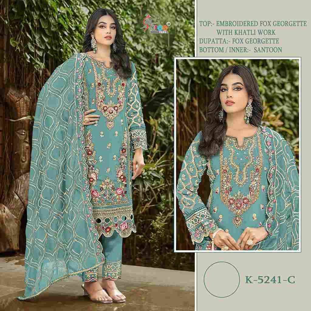 Shree Fabs Hit Design K-5241 Colours By Shree Fabs K-5241-A To K-5241-D Series Designer Pakistani Suits Beautiful Fancy Stylish Colorful Party Wear & Occasional Wear Faux Georgette With Embroidery Dresses At Wholesale Price