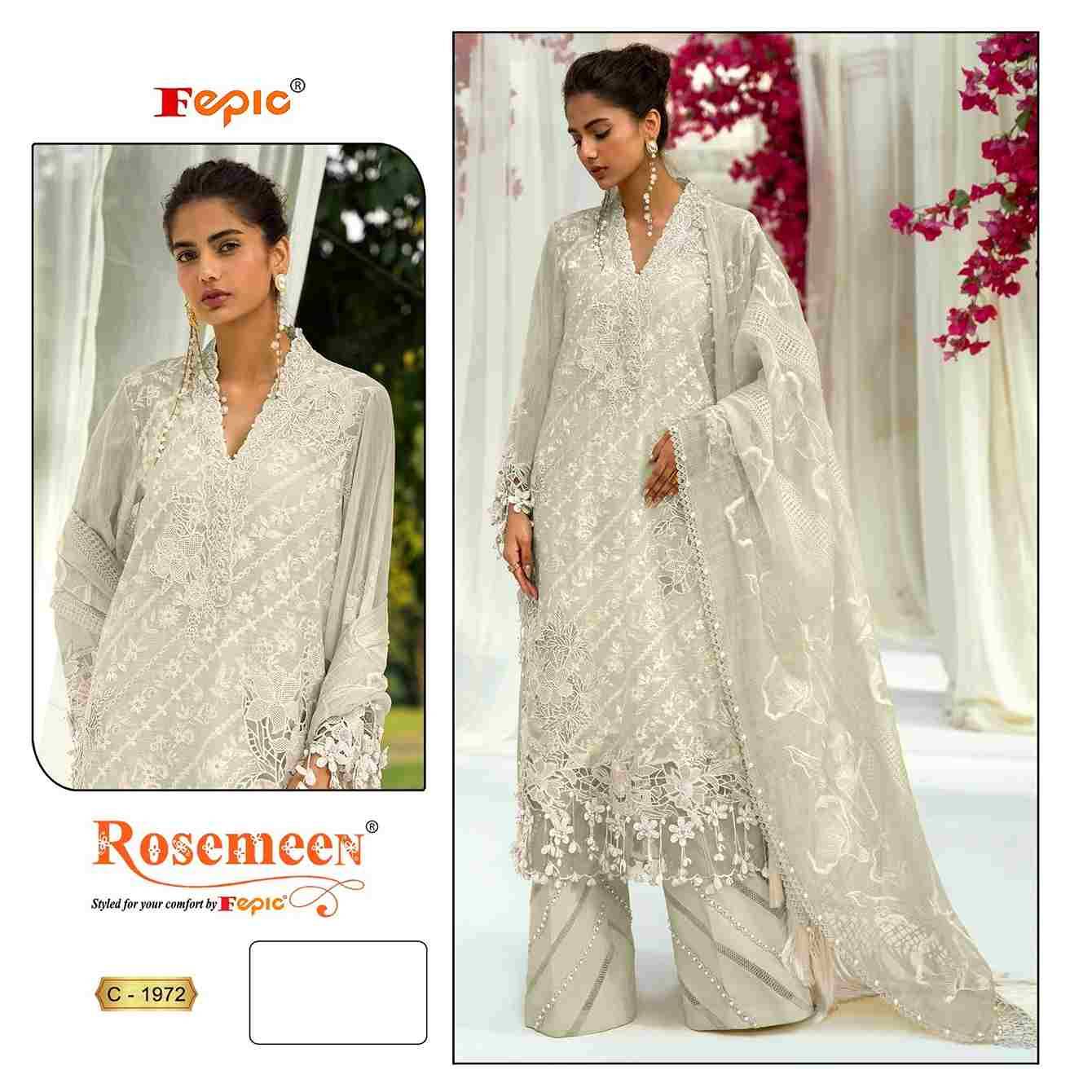 Fepic 1972 Colours By Fepic 1972-A To 1972-C Series Beautiful Pakistani Suits Stylish Fancy Colorful Party Wear & Occasional Wear Organza Embroidered Dresses At Wholesale Price