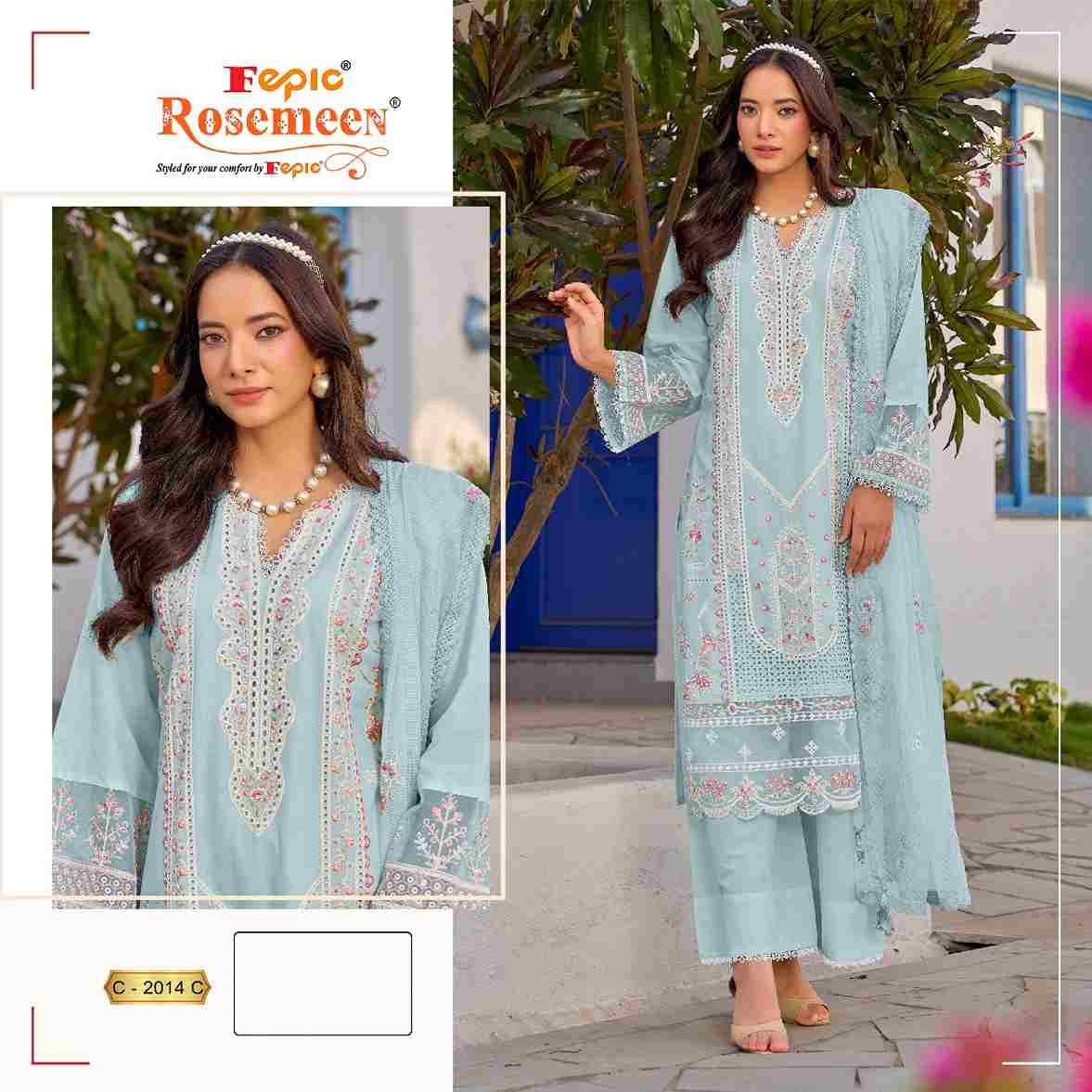 Fepic 2014 Colours By Fepic 2014-A To 2014-C Series Beautiful Pakistani Suits Stylish Fancy Colorful Party Wear & Occasional Wear Cambric Embroidered Dresses At Wholesale Price