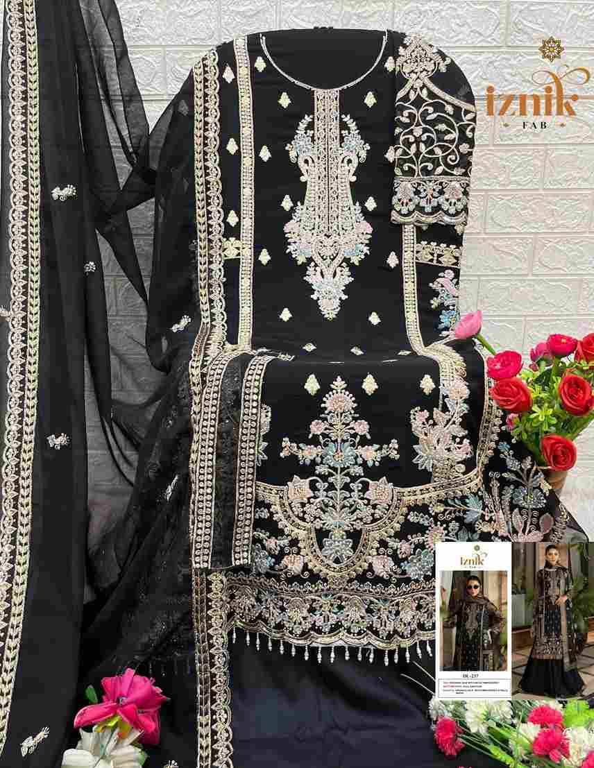 Iznik Hit Design 237 By Iznik Fab Beautiful Pakistani Suits Colorful Stylish Fancy Casual Wear & Ethnic Wear Organza Silk Embroidered Dresses At Wholesale Price