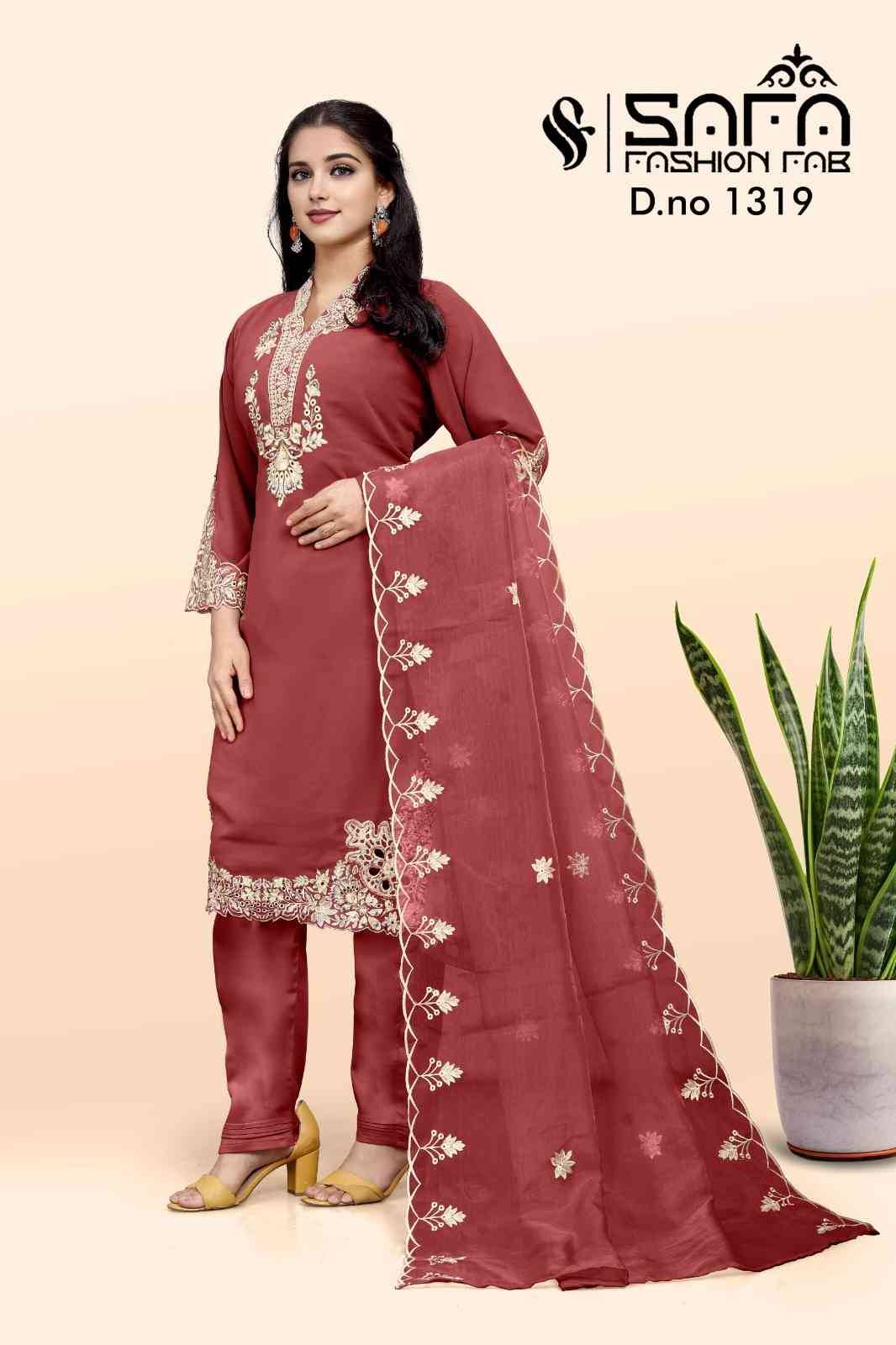 Safa 1319 Colours By Safa Fashion 1319-A To 1319-C Series Designer Stylish Fancy Colorful Beautiful Party Wear & Ethnic Wear Collection Heavy Fancy Dresses At Wholesale Price