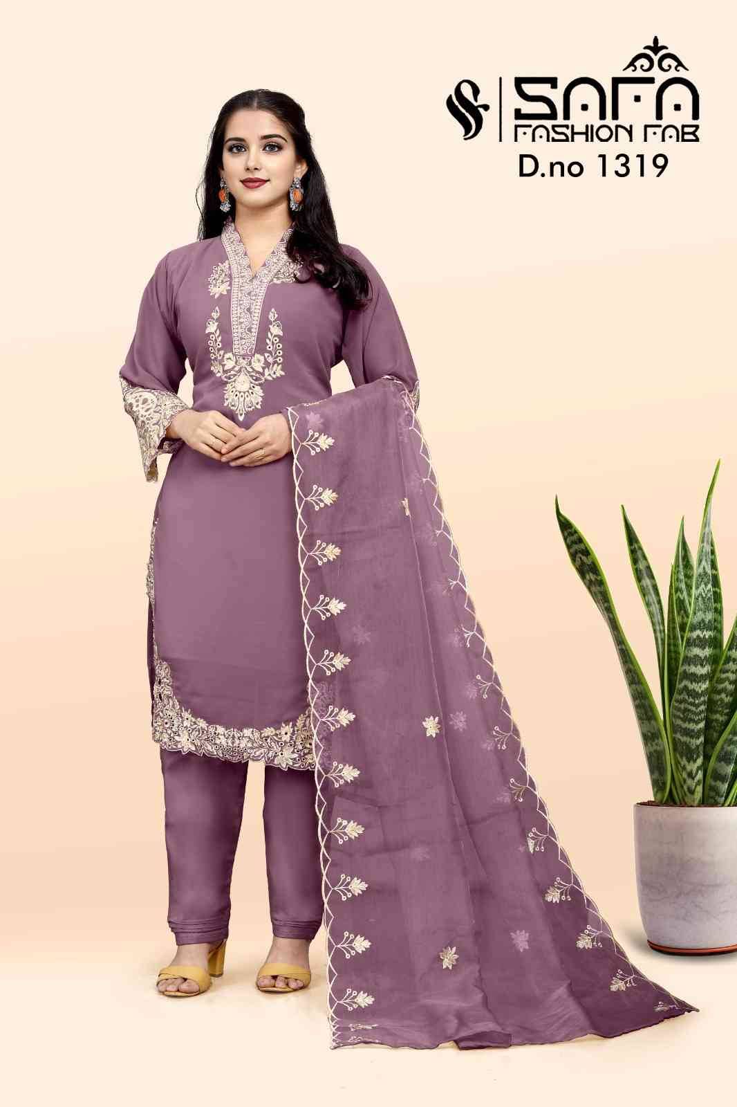 Safa 1319 Colours By Safa Fashion 1319-A To 1319-C Series Designer Stylish Fancy Colorful Beautiful Party Wear & Ethnic Wear Collection Heavy Fancy Dresses At Wholesale Price