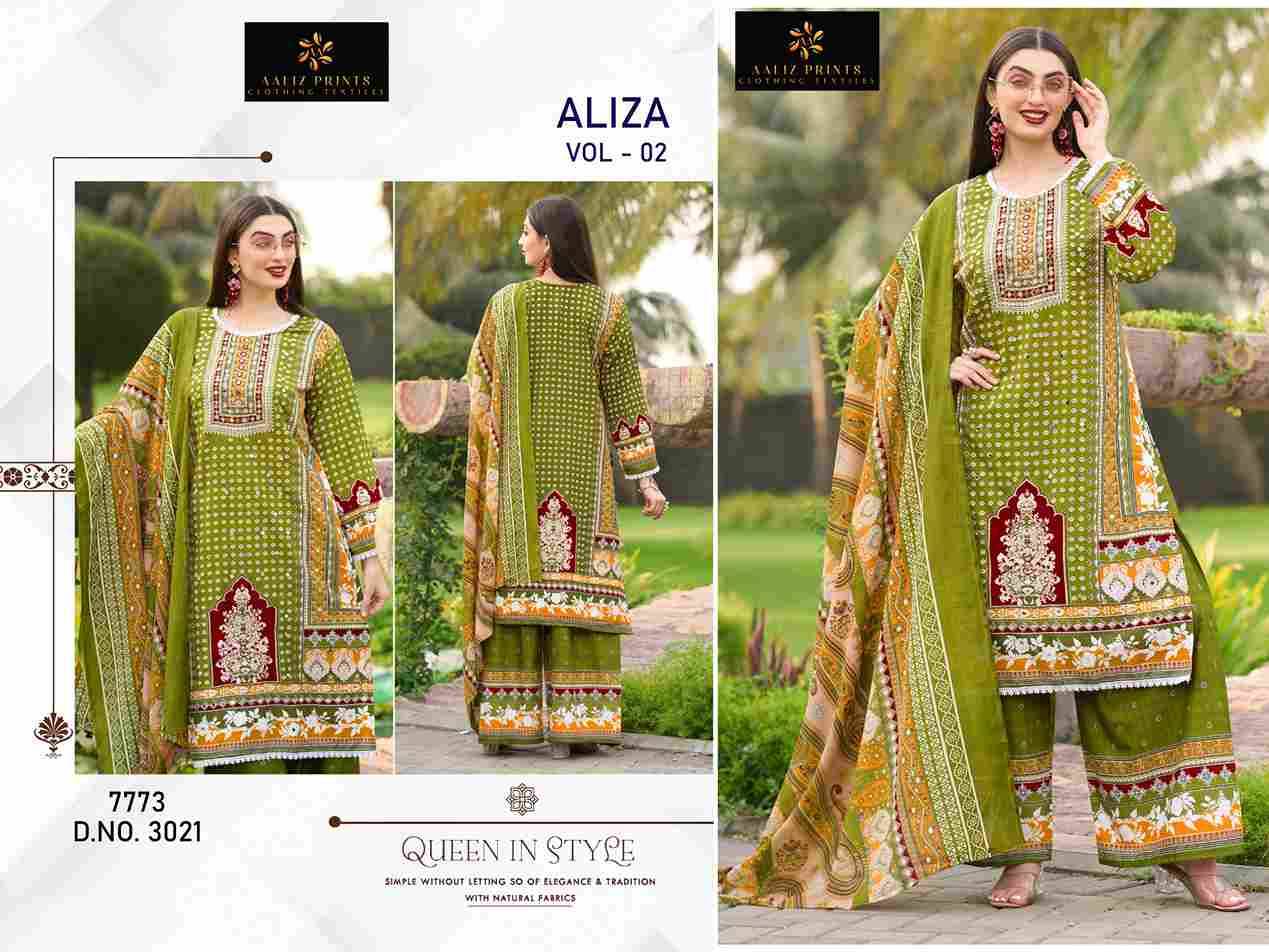 Aliza Vol-2 By Aaliz Prints 3021 To 3024 Series Beautiful Festive Suits Stylish Fancy Colorful Casual Wear & Ethnic Wear Cotton Digital Print Dresses At Wholesale Price