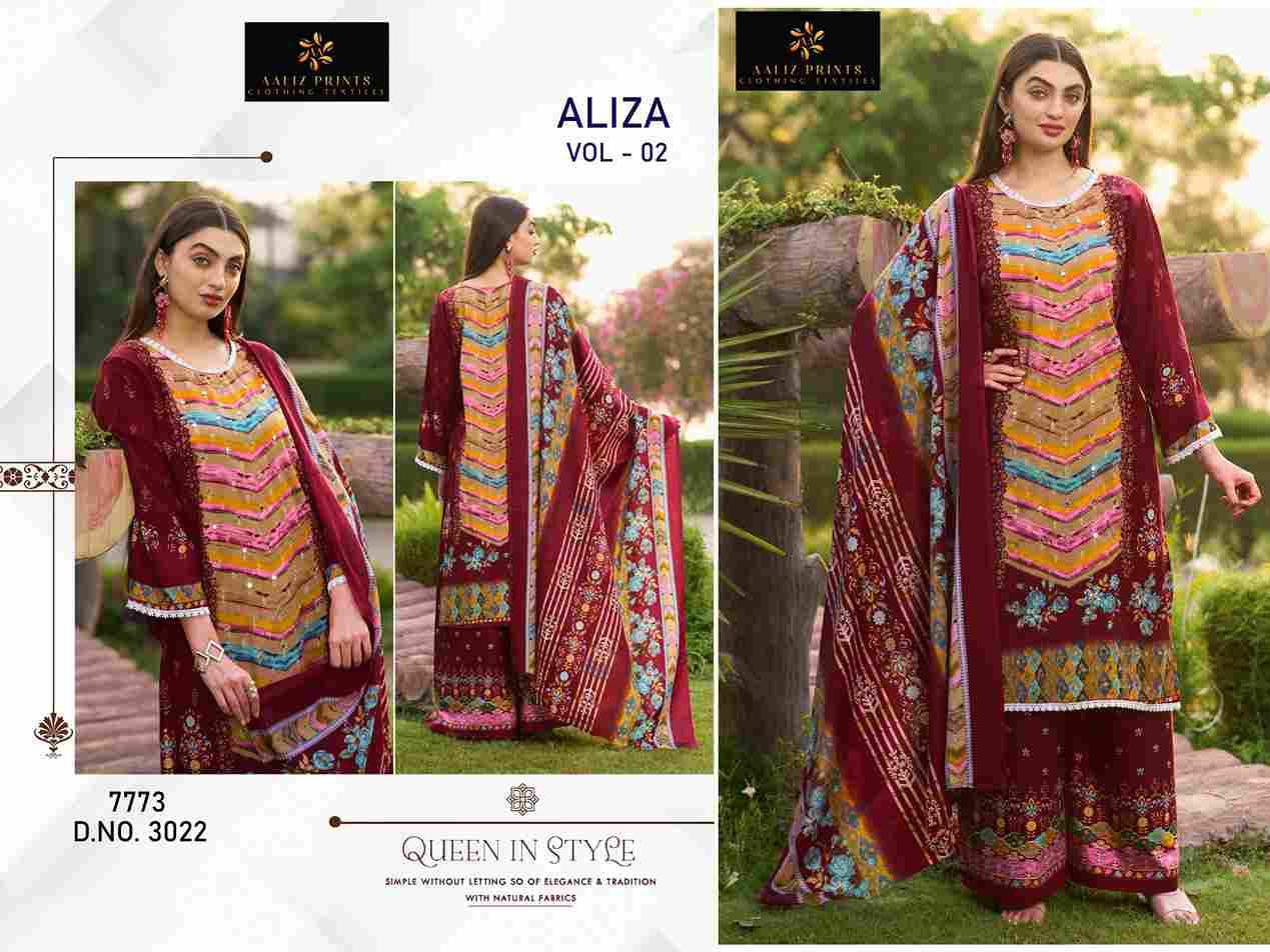 Aliza Vol-2 By Aaliz Prints 3021 To 3024 Series Beautiful Festive Suits Stylish Fancy Colorful Casual Wear & Ethnic Wear Cotton Digital Print Dresses At Wholesale Price