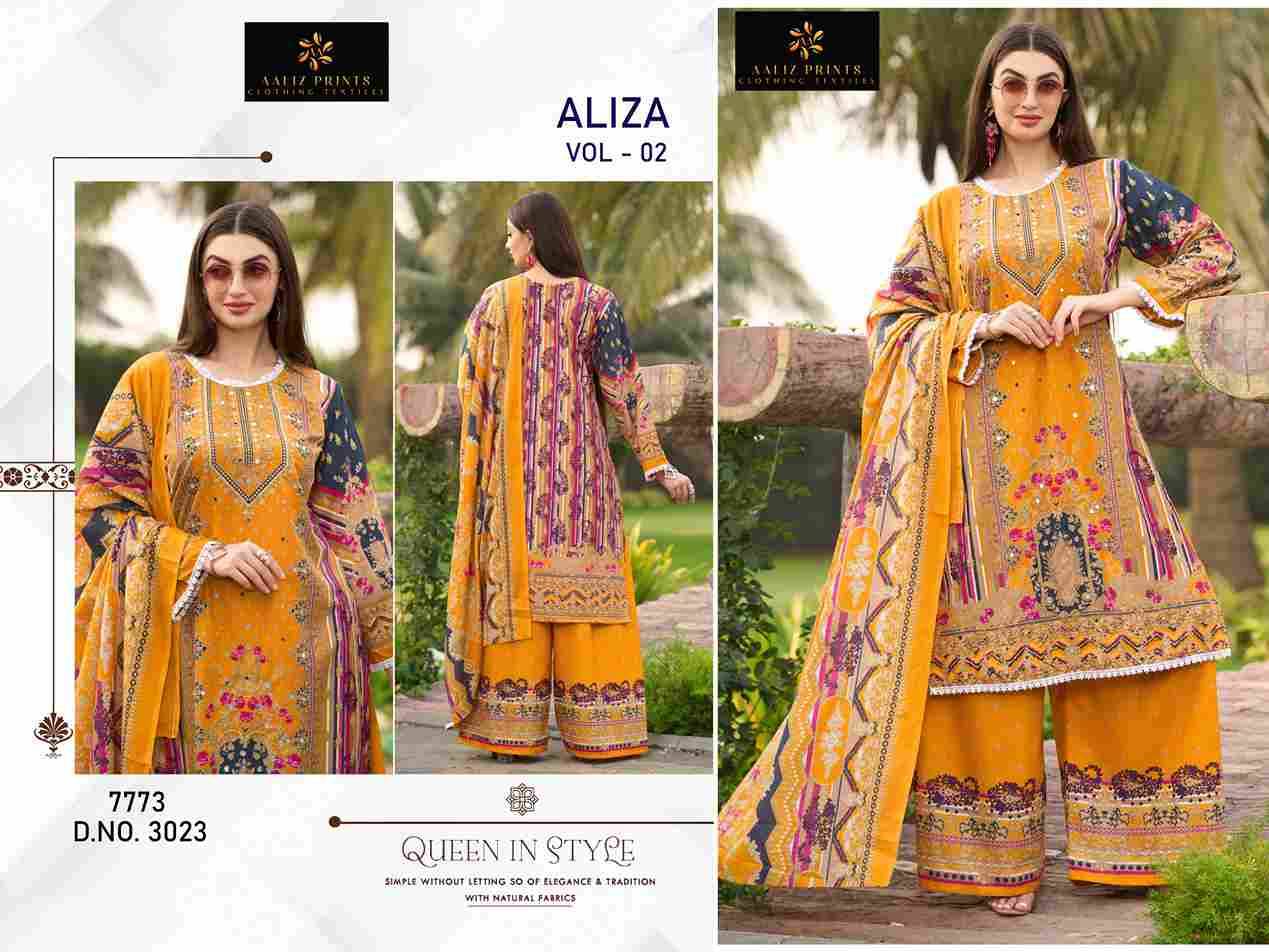 Aliza Vol-2 By Aaliz Prints 3021 To 3024 Series Beautiful Festive Suits Stylish Fancy Colorful Casual Wear & Ethnic Wear Cotton Digital Print Dresses At Wholesale Price