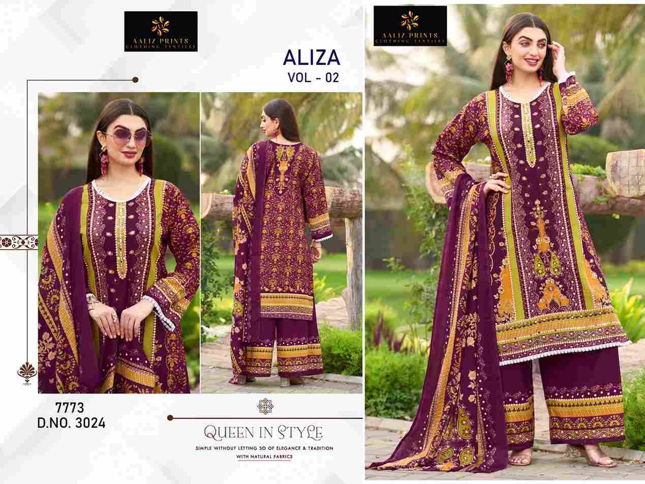 Aliza Vol-2 By Aaliz Prints 3021 To 3024 Series Beautiful Festive Suits Stylish Fancy Colorful Casual Wear & Ethnic Wear Cotton Digital Print Dresses At Wholesale Price