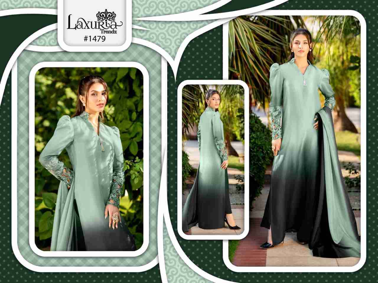 Luxuria Trendz Hit Design 1479 By Luxuria Beautiful Pakistani Suits Stylish Fancy Colorful Party Wear & Occasional Wear Faux Georgette Embroidered Dresses At Wholesale Price