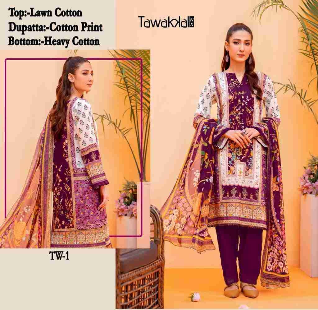 Tawakkal Nx By Hoor Tex Beautiful Pakistani Suits Stylish Colorful Fancy Casual Wear & Ethnic Wear Lawn Cotton Embroidered Dresses At Wholesale Price