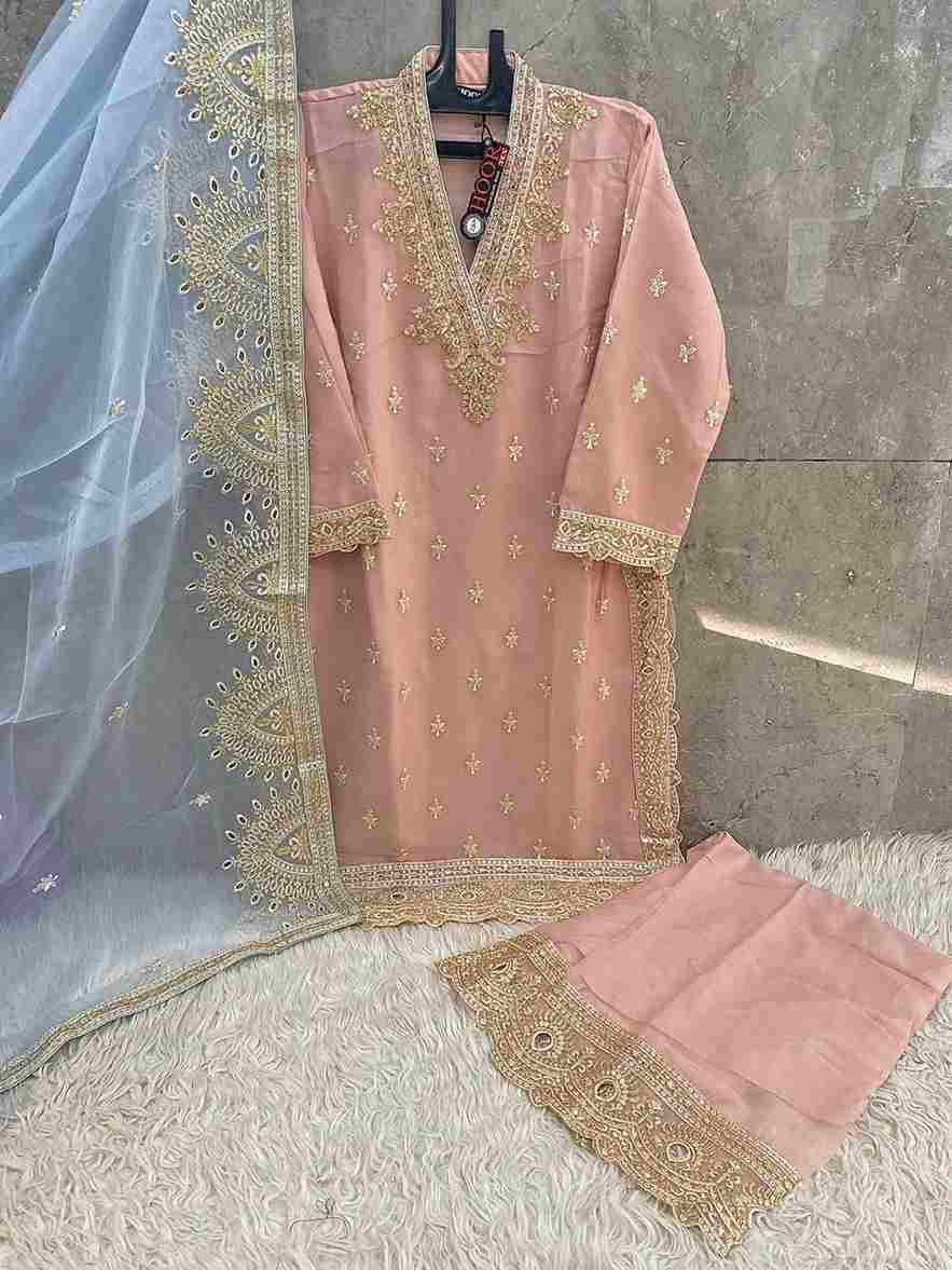 Hoor Tex Hit Design HF-96 Colours By Hoor Tex HF-96-A To HF-96-B Series Designer Festive Pakistani Suits Collection Beautiful Stylish Fancy Colorful Party Wear & Occasional Wear Chiffon Embroidered Dresses At Wholesale Price