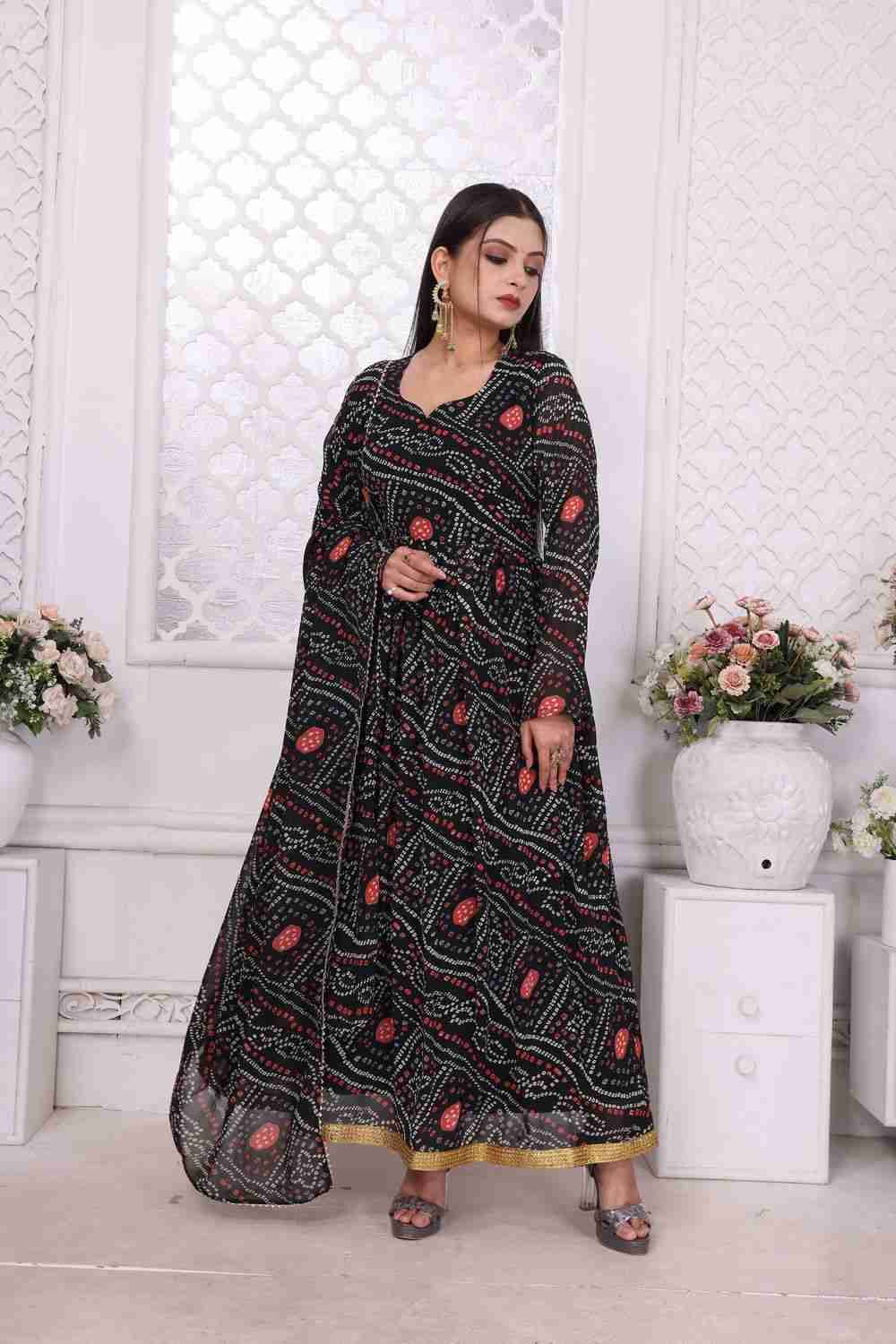 Banno Swag By Kaamiri 01 To 04 Series Designer Beautiful Collection Occasional Wear & Party Wear Pure Georgette Print Gowns At Wholesale Price