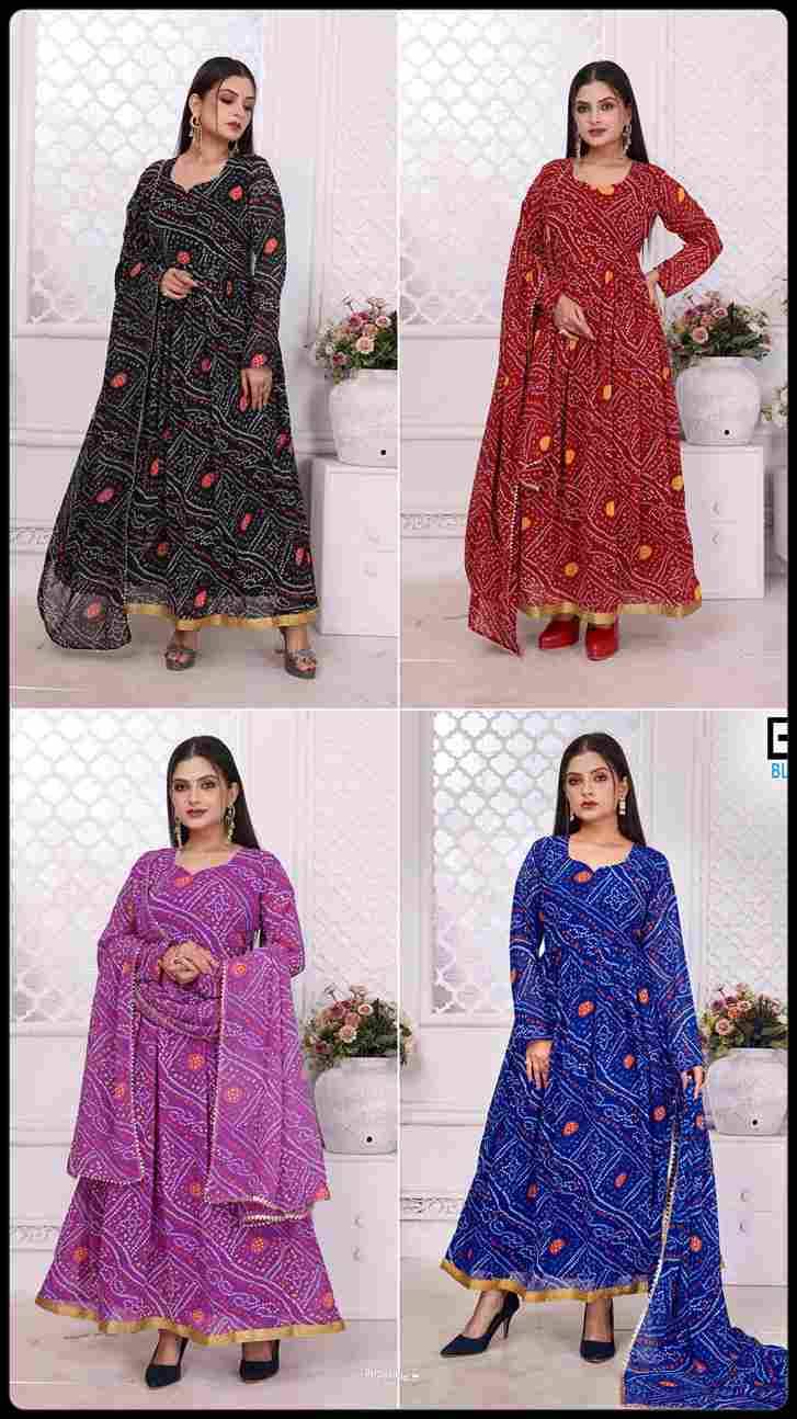 Banno Swag By Kaamiri 01 To 04 Series Designer Beautiful Collection Occasional Wear & Party Wear Pure Georgette Print Gowns At Wholesale Price