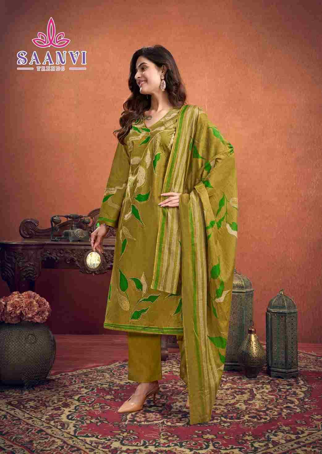 Samayra By Saanvi Trends 1001 To 1008 Series Beautiful Suits Colorful Stylish Fancy Casual Wear & Ethnic Wear Pure Cotton Print Dresses At Wholesale Price