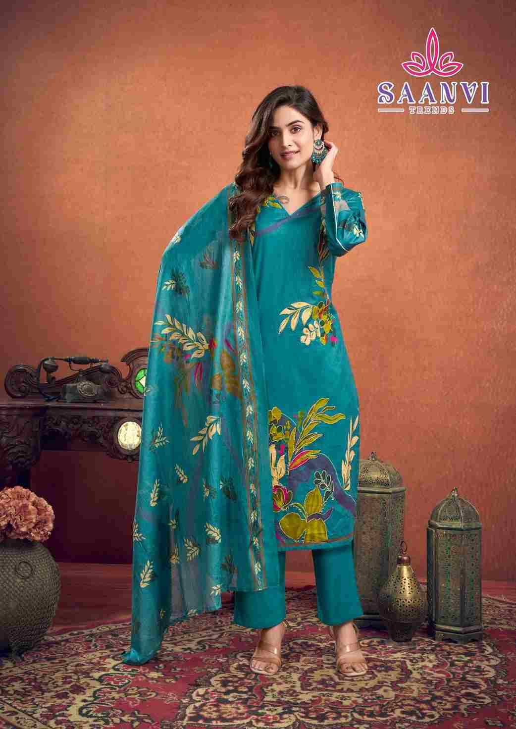 Samayra By Saanvi Trends 1001 To 1008 Series Beautiful Suits Colorful Stylish Fancy Casual Wear & Ethnic Wear Pure Cotton Print Dresses At Wholesale Price