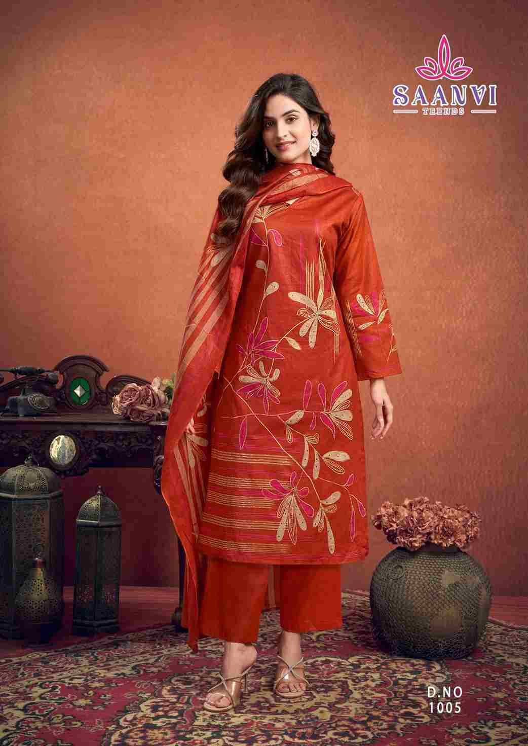 Samayra By Saanvi Trends 1001 To 1008 Series Beautiful Suits Colorful Stylish Fancy Casual Wear & Ethnic Wear Pure Cotton Print Dresses At Wholesale Price