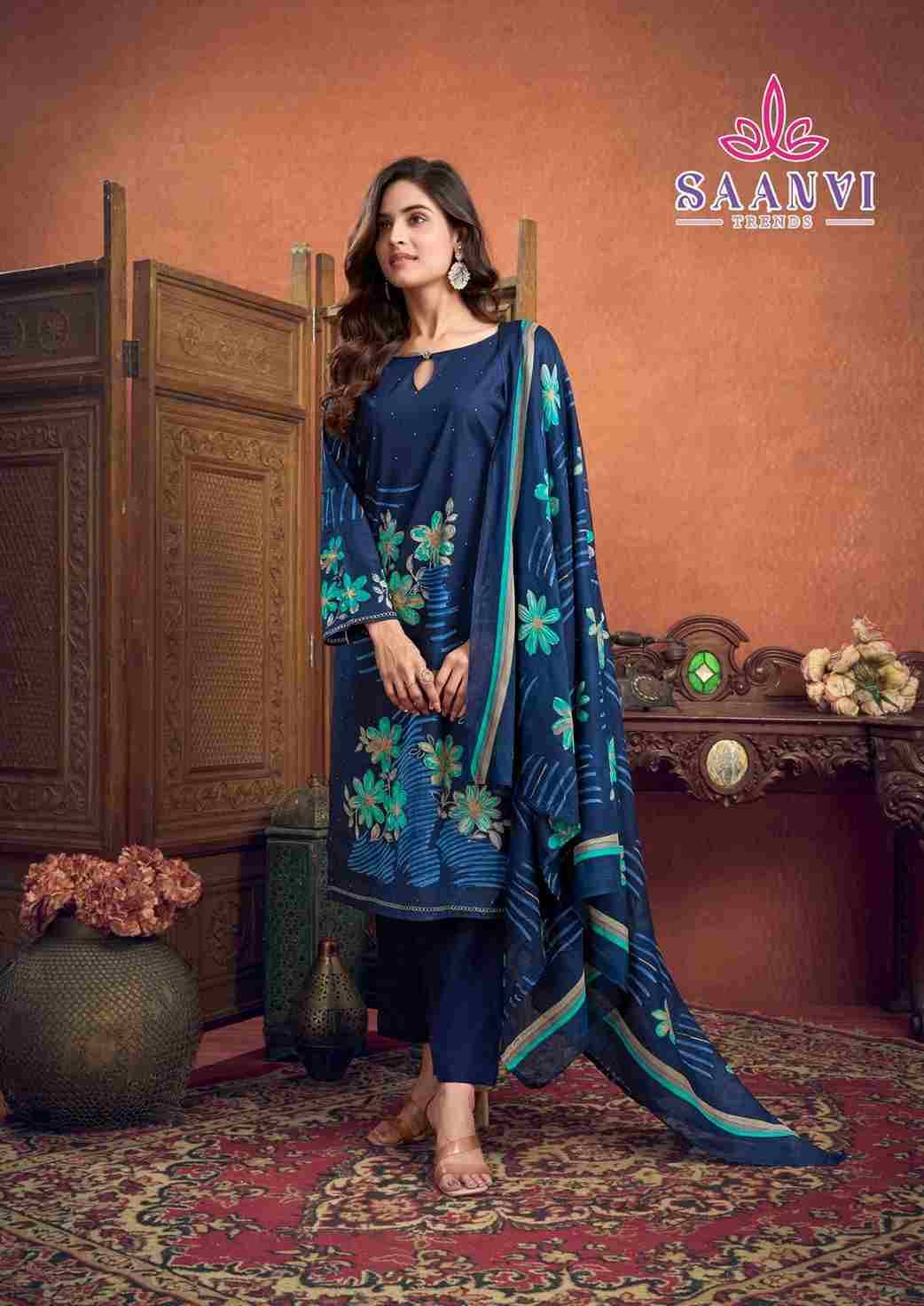 Samayra By Saanvi Trends 1001 To 1008 Series Beautiful Suits Colorful Stylish Fancy Casual Wear & Ethnic Wear Pure Cotton Print Dresses At Wholesale Price