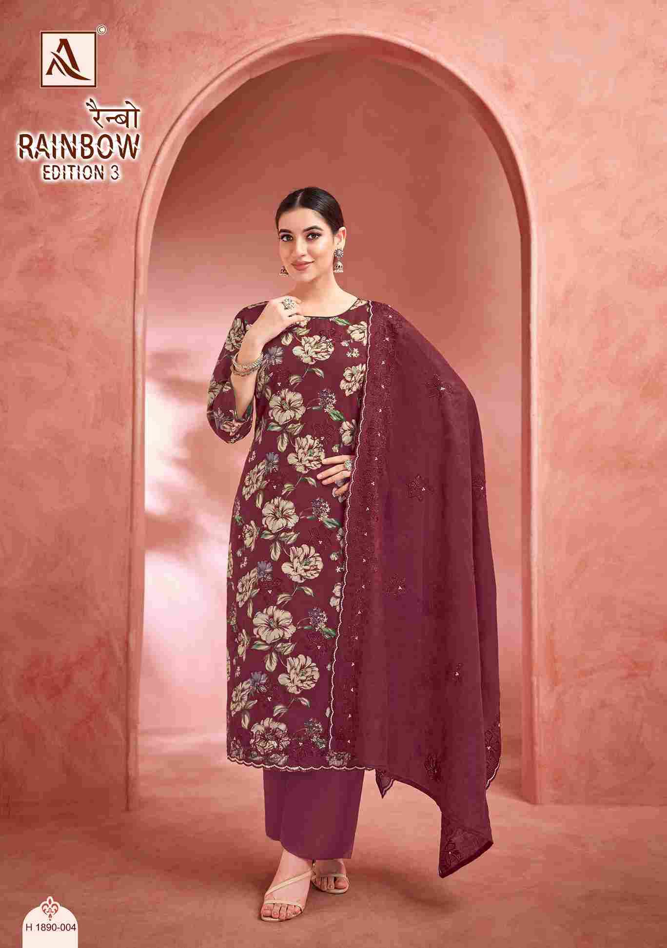Rainbow Vol-3 By Alok Suit 1890-001 To 1890-006 Series Beautiful Festive Suits Stylish Fancy Colorful Casual Wear & Ethnic Wear Pure Cambric Cotton Print Dresses At Wholesale Price