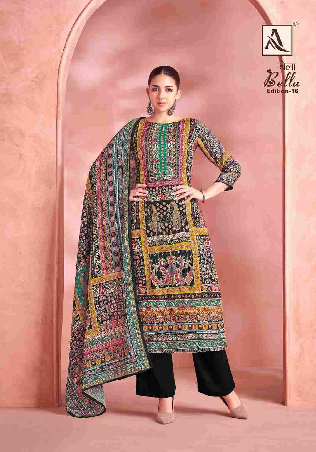 Bella Vol-16 By Alok Suit 1878-001 To 1878-006 Series Beautiful Festive Suits Stylish Fancy Colorful Casual Wear & Ethnic Wear Pure Muslin Print Dresses At Wholesale Price