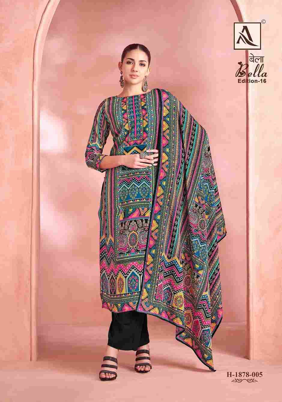 Bella Vol-16 By Alok Suit 1878-001 To 1878-006 Series Beautiful Festive Suits Stylish Fancy Colorful Casual Wear & Ethnic Wear Pure Muslin Print Dresses At Wholesale Price