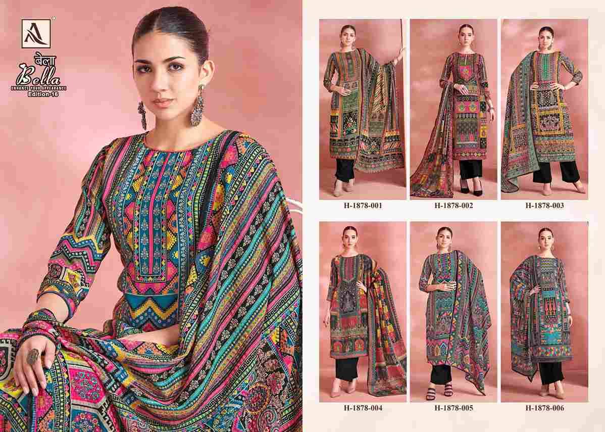 Bella Vol-16 By Alok Suit 1878-001 To 1878-006 Series Beautiful Festive Suits Stylish Fancy Colorful Casual Wear & Ethnic Wear Pure Muslin Print Dresses At Wholesale Price