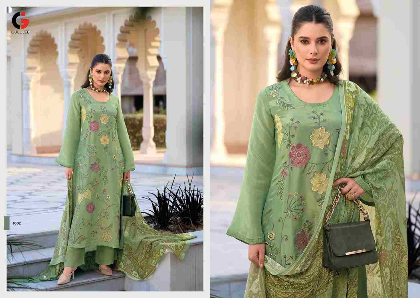 Ikshita By Gull Jee 1001 To 1006 Series Beautiful Festive Suits Colorful Stylish Fancy Casual Wear & Ethnic Wear Viscose Silk Embroidered Dresses At Wholesale Price