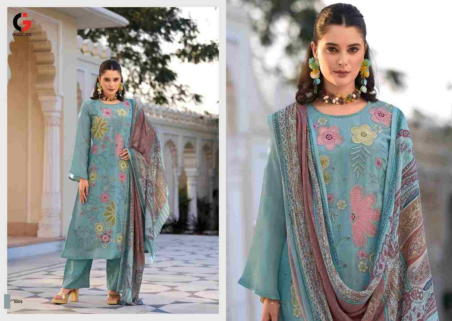 Ikshita By Gull Jee 1001 To 1006 Series Beautiful Festive Suits Colorful Stylish Fancy Casual Wear & Ethnic Wear Viscose Silk Embroidered Dresses At Wholesale Price