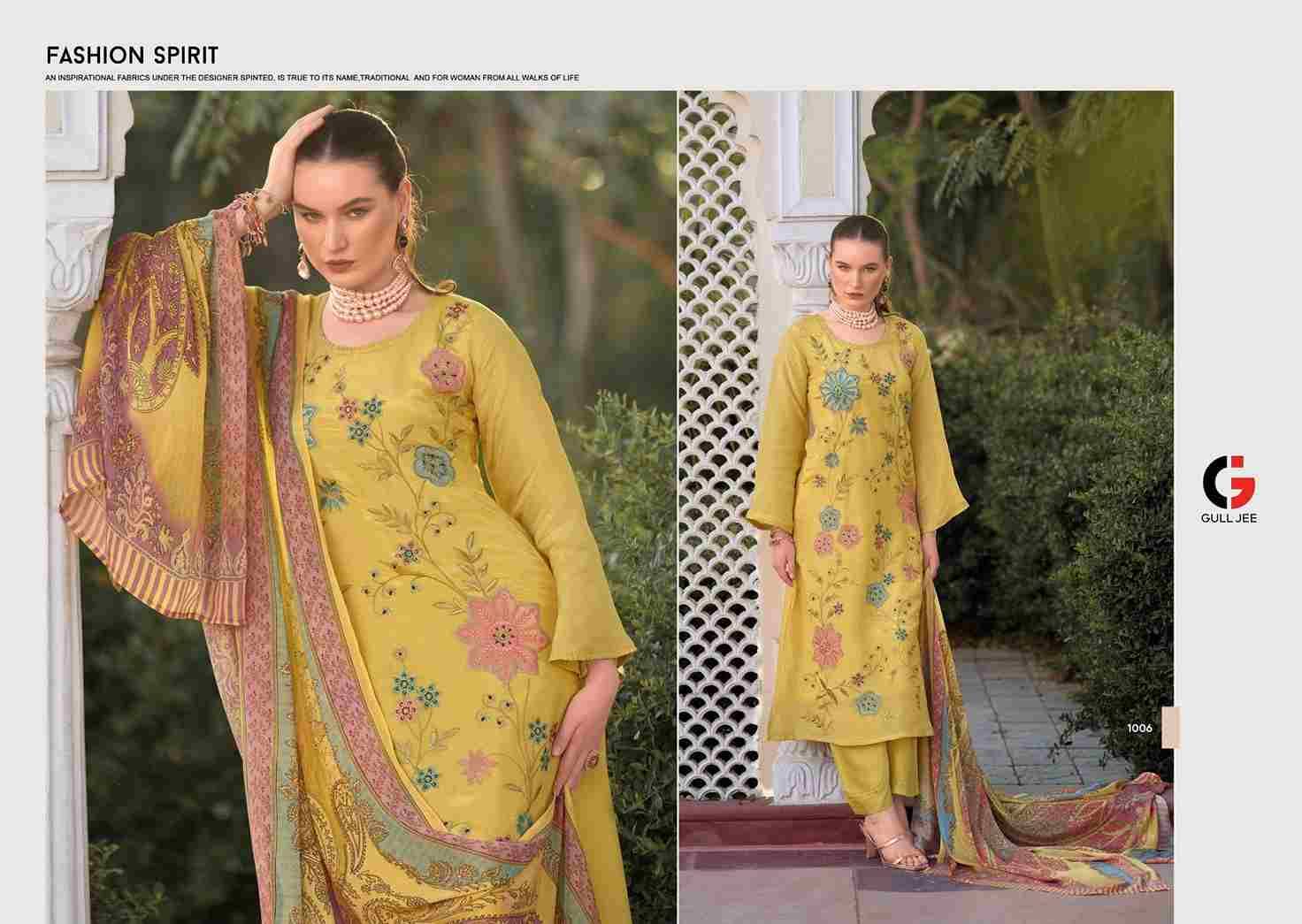 Ikshita By Gull Jee 1001 To 1006 Series Beautiful Festive Suits Colorful Stylish Fancy Casual Wear & Ethnic Wear Viscose Silk Embroidered Dresses At Wholesale Price