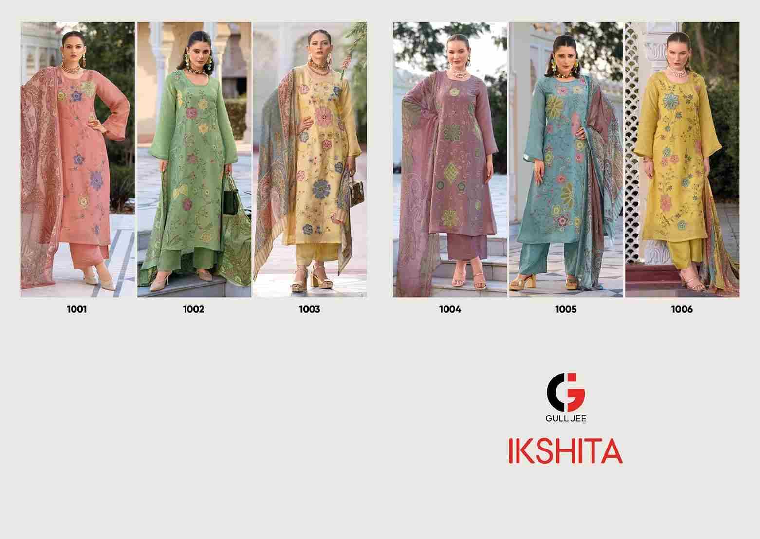 Ikshita By Gull Jee 1001 To 1006 Series Beautiful Festive Suits Colorful Stylish Fancy Casual Wear & Ethnic Wear Viscose Silk Embroidered Dresses At Wholesale Price