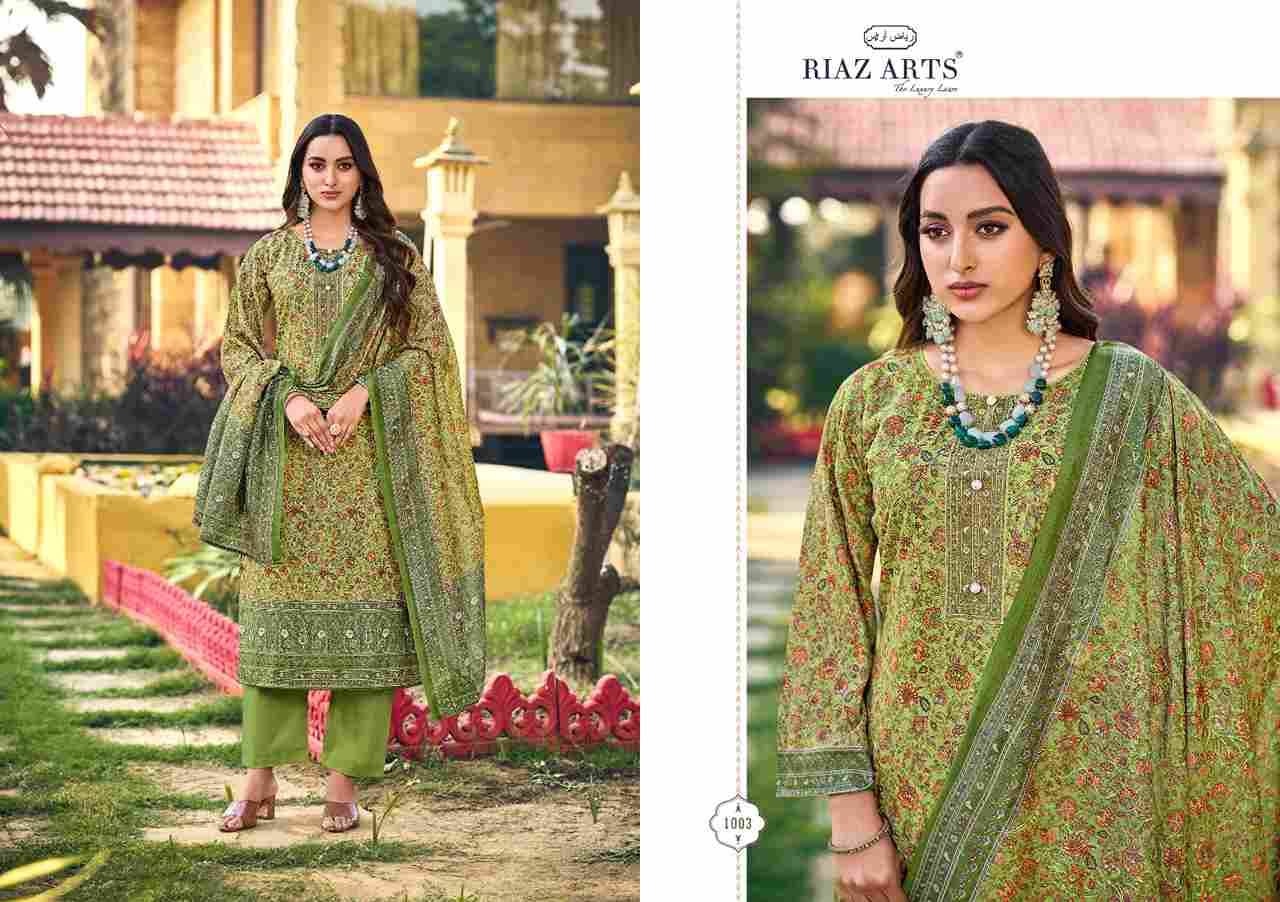 Feminaa By Riaz Arts 1001 To 1004 Series Beautiful Festive Suits Colorful Stylish Fancy Casual Wear & Ethnic Wear Pure Cotton Print Dresses At Wholesale Price