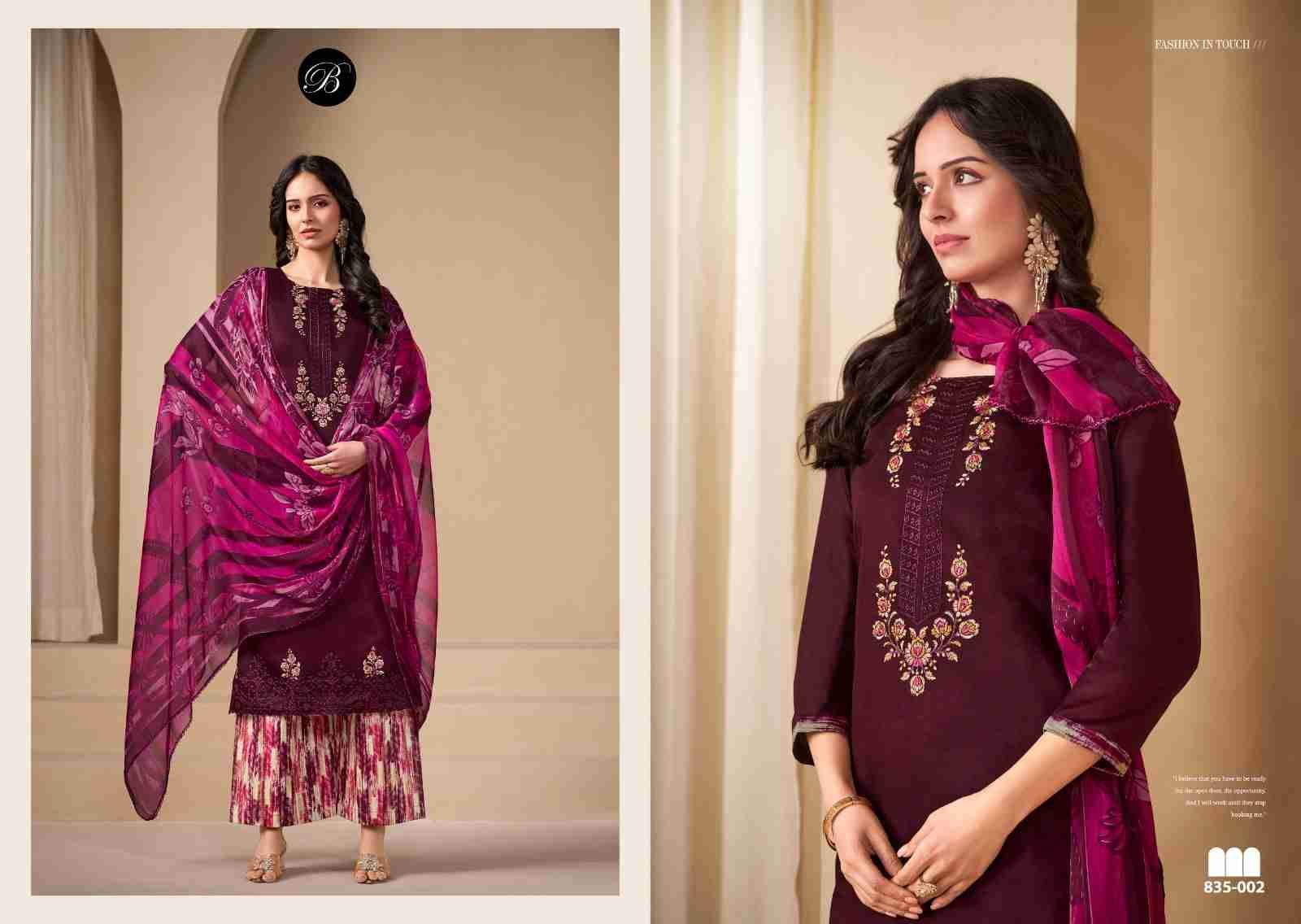 Gulkayra By Belliza 835-001 To 835-008 Series Beautiful Suits Colorful Stylish Fancy Casual Wear & Ethnic Wear Heavy Jam Dresses At Wholesale Price