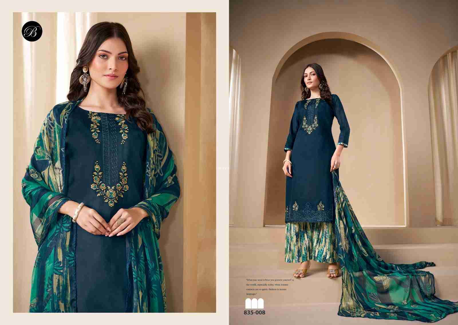 Gulkayra By Belliza 835-001 To 835-008 Series Beautiful Suits Colorful Stylish Fancy Casual Wear & Ethnic Wear Heavy Jam Dresses At Wholesale Price