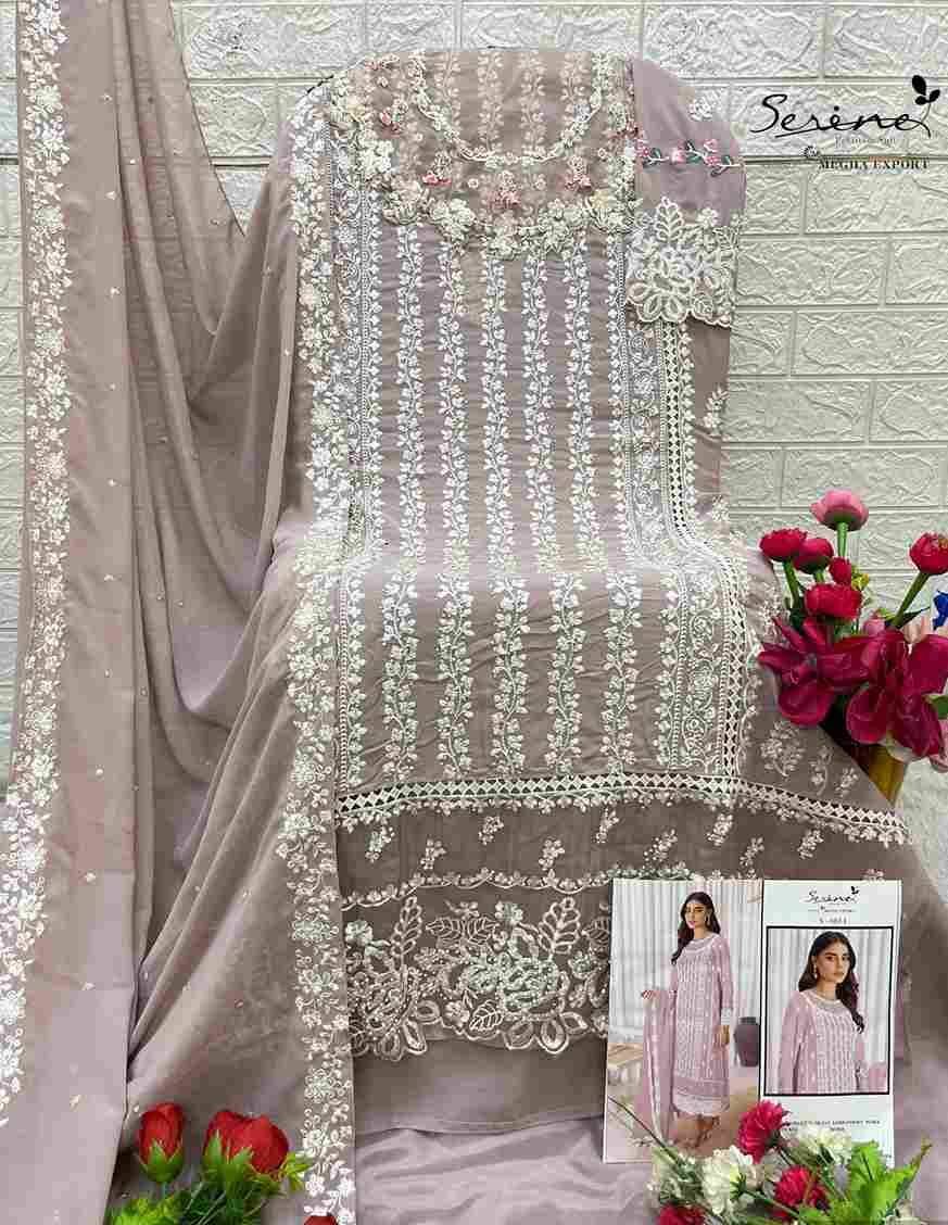 Serene Hit Design S-603 Colours Vol-3 By Serene S-603-I To S-603-L Series Designer Pakistani Suits Beautiful Fancy Colorful Stylish Party Wear & Occasional Wear Faux Georgette Embroidered Dresses At Wholesale Price
