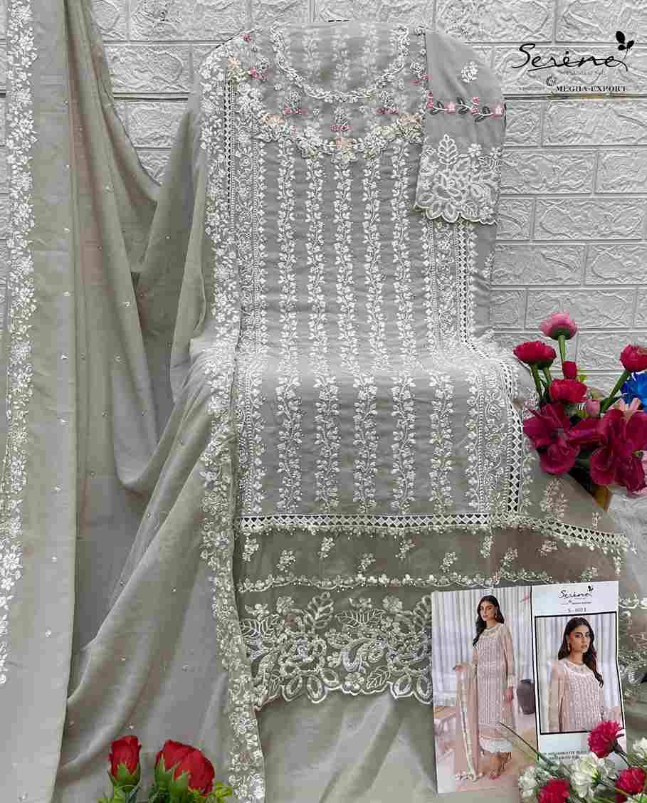 Serene Hit Design S-603 Colours Vol-3 By Serene S-603-I To S-603-L Series Designer Pakistani Suits Beautiful Fancy Colorful Stylish Party Wear & Occasional Wear Faux Georgette Embroidered Dresses At Wholesale Price