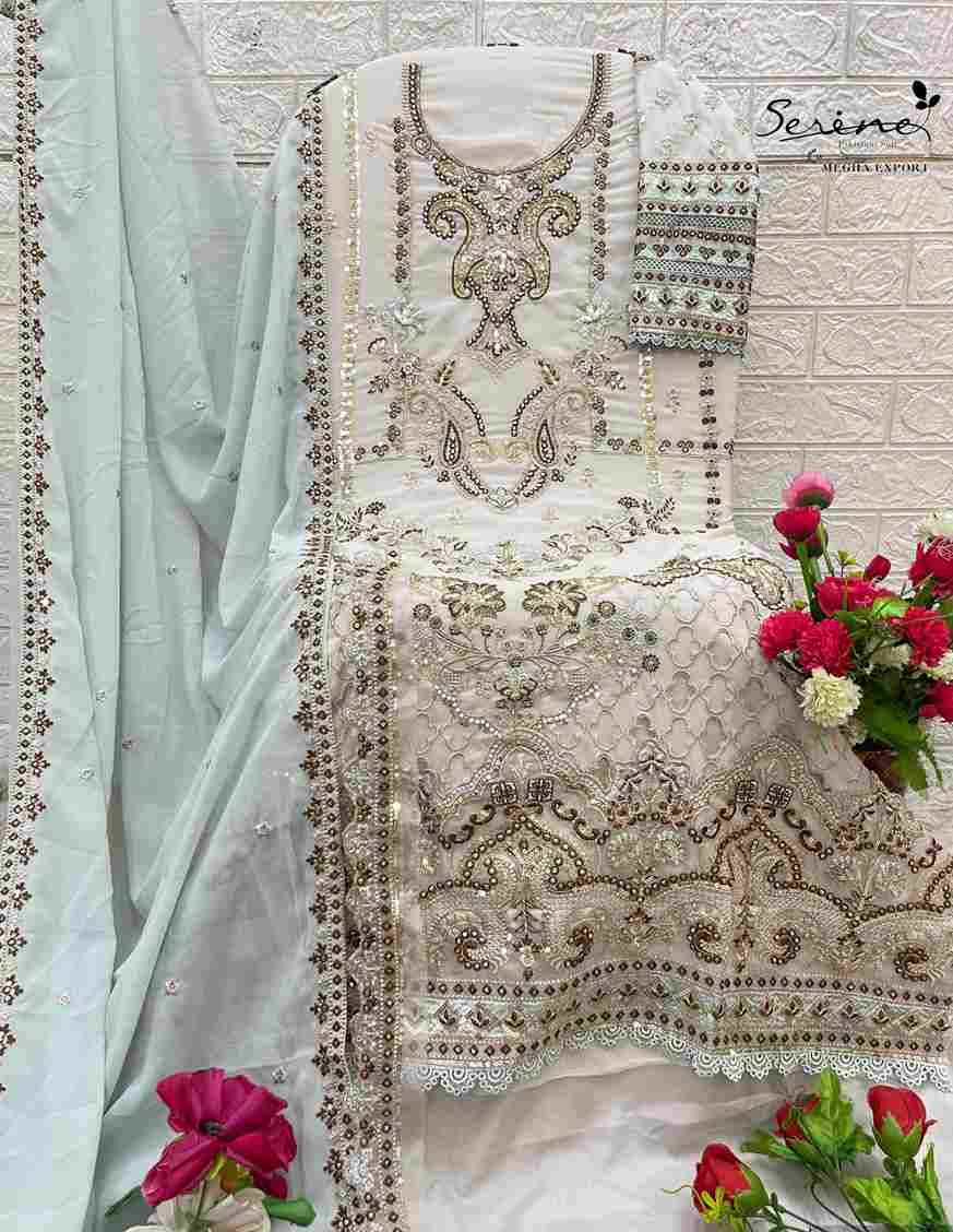 Serene Hit Design S-657 Colours By Serene S-657-A To S-657-D Series Designer Pakistani Suits Beautiful Fancy Colorful Stylish Party Wear & Occasional Wear Faux Georgette Embroidered Dresses At Wholesale Price