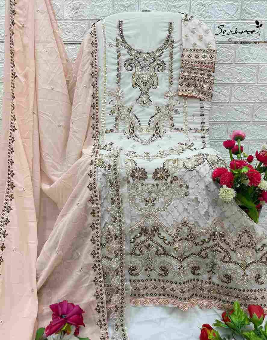 Serene Hit Design S-657 Colours By Serene S-657-A To S-657-D Series Designer Pakistani Suits Beautiful Fancy Colorful Stylish Party Wear & Occasional Wear Faux Georgette Embroidered Dresses At Wholesale Price