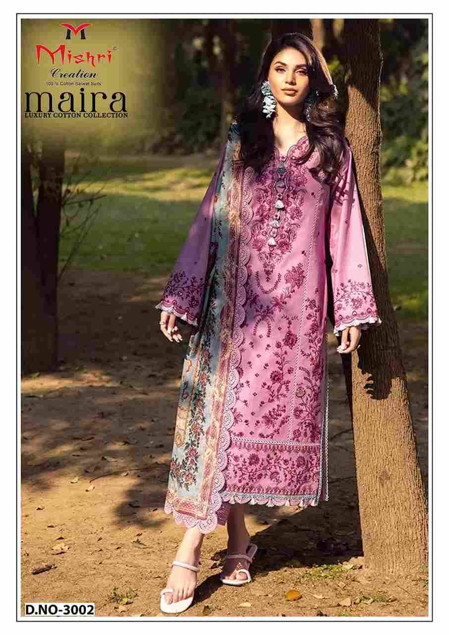 Maira Vol-3 By Mishri 3001 To 3006 Series Beautiful Suits Stylish Colorful Fancy Casual Wear & Ethnic Wear Heavy Cotton Print Dresses At Wholesale Price