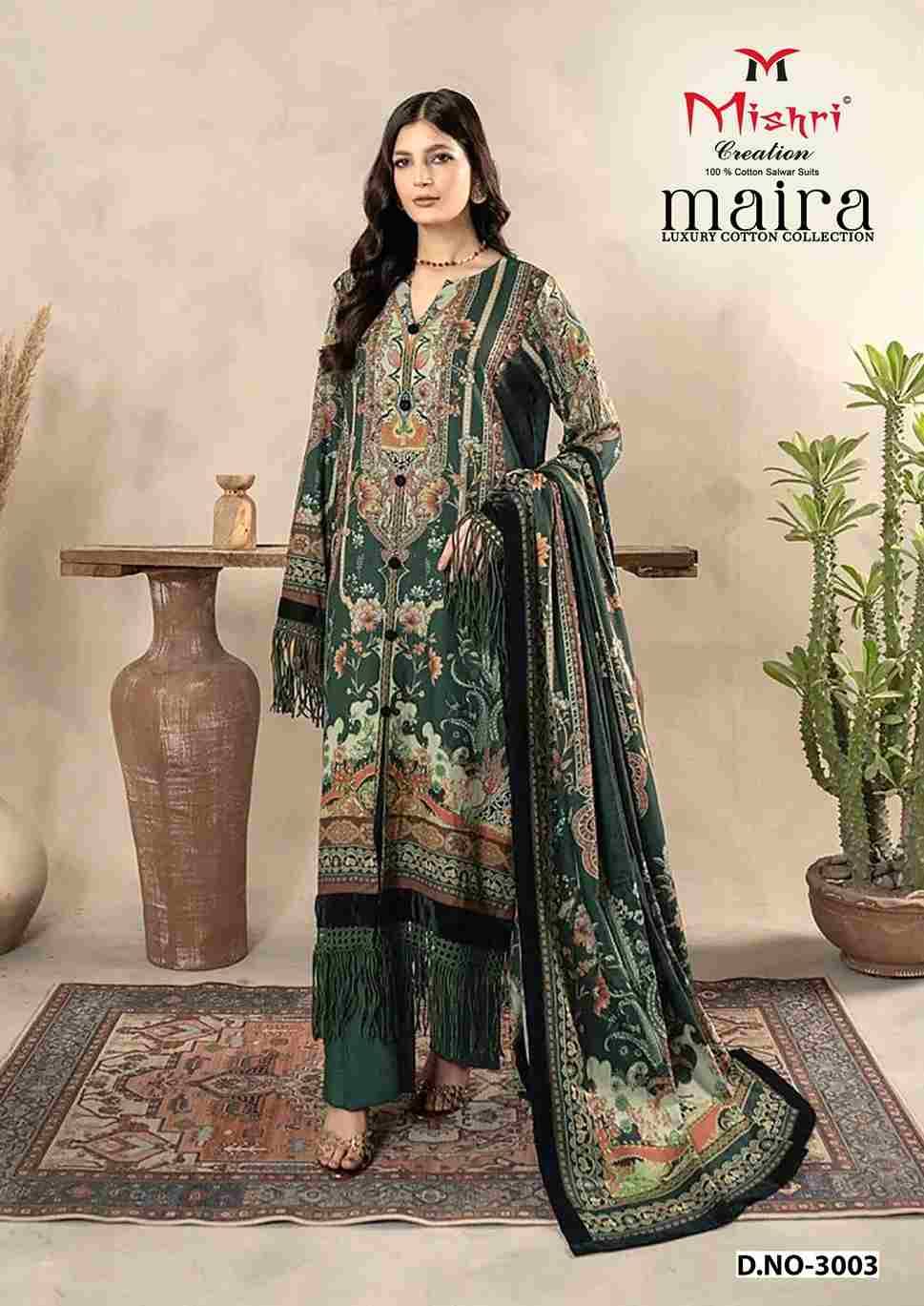 Maira Vol-3 By Mishri 3001 To 3006 Series Beautiful Suits Stylish Colorful Fancy Casual Wear & Ethnic Wear Heavy Cotton Print Dresses At Wholesale Price