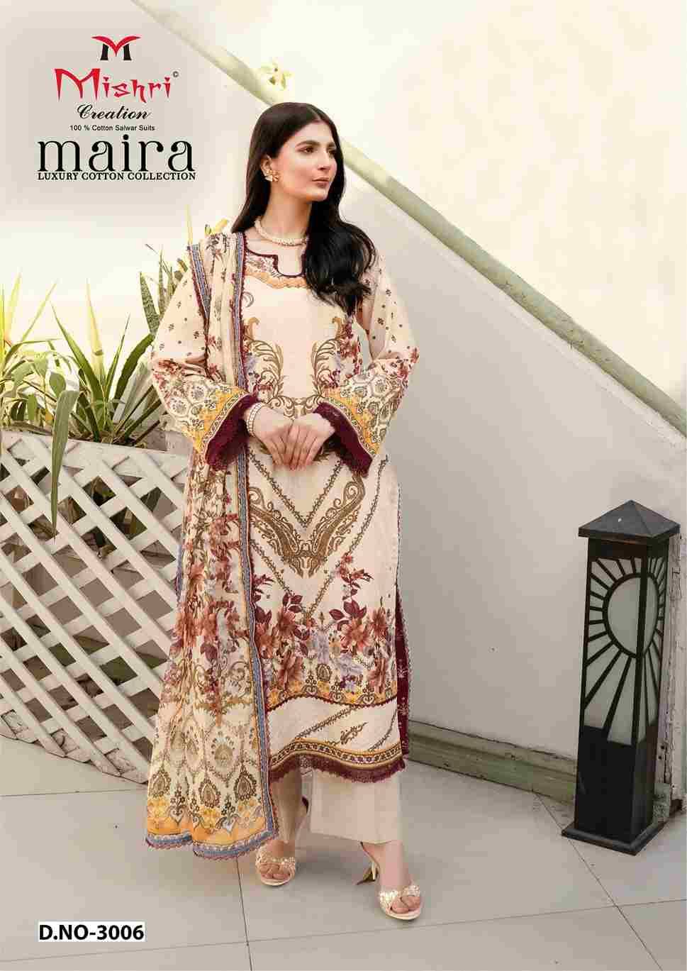 Maira Vol-3 By Mishri 3001 To 3006 Series Beautiful Suits Stylish Colorful Fancy Casual Wear & Ethnic Wear Heavy Cotton Print Dresses At Wholesale Price