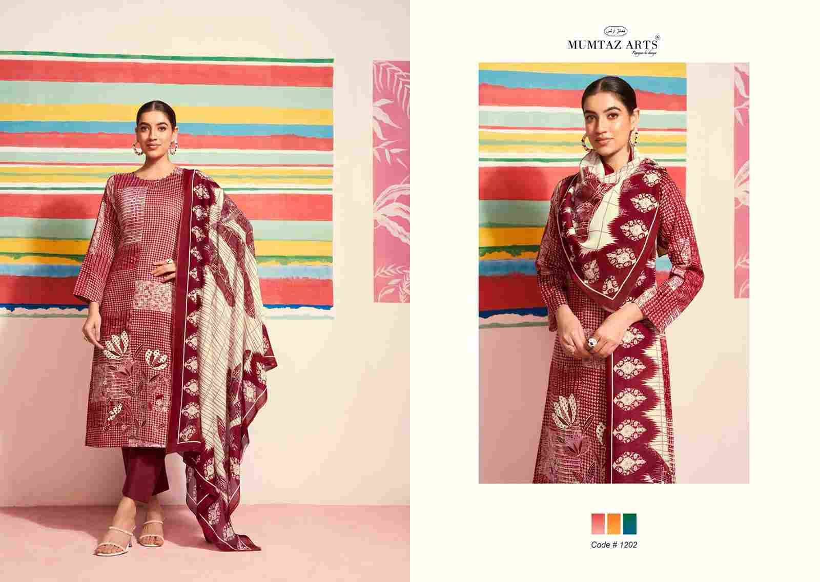 Sofia By Mumtaz Arts 1201 To 1204 Series Designer Festive Suits Collection Beautiful Stylish Fancy Colorful Party Wear & Occasional Wear Pure Jam Satin Dresses At Wholesale Price