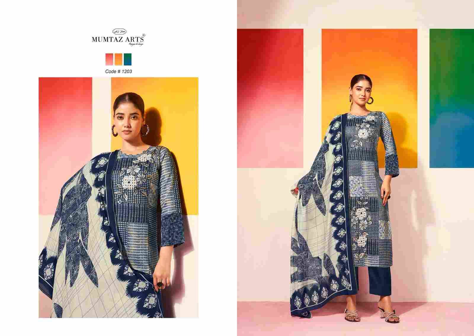 Sofia By Mumtaz Arts 1201 To 1204 Series Designer Festive Suits Collection Beautiful Stylish Fancy Colorful Party Wear & Occasional Wear Pure Jam Satin Dresses At Wholesale Price