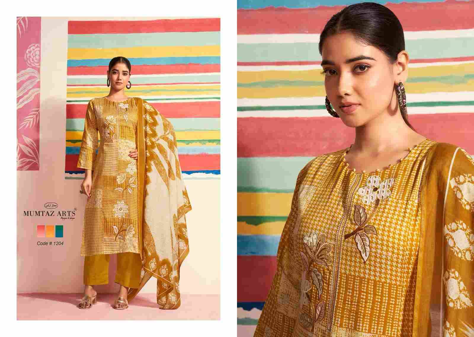Sofia By Mumtaz Arts 1201 To 1204 Series Designer Festive Suits Collection Beautiful Stylish Fancy Colorful Party Wear & Occasional Wear Pure Jam Satin Dresses At Wholesale Price