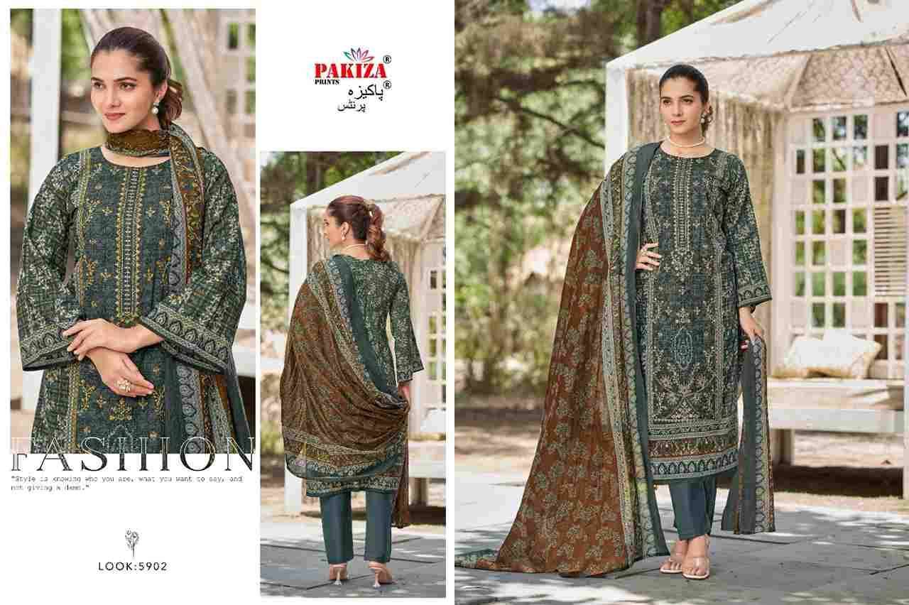 Firdaus Vol-59 By Pakiza Prints 5901 To 5910 Series Beautiful Festive Suits Stylish Fancy Colorful Party Wear & Occasional Wear Lawn Cotton Dresses At Wholesale Price