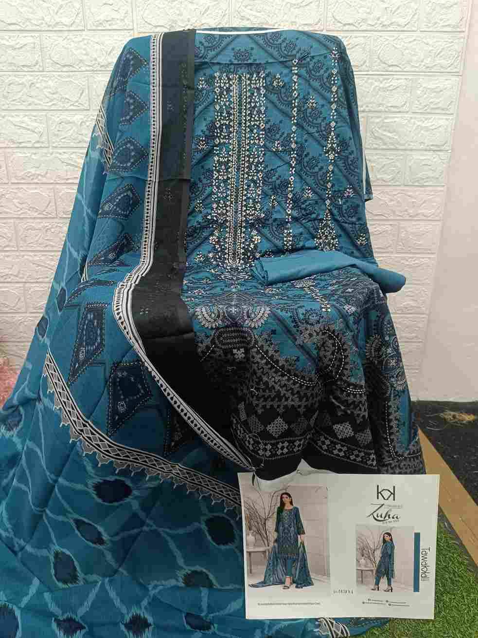 Zuha By Tawakkal Fab 9301 To 9310 Series Designer Pakistani Suits Beautiful Stylish Fancy Colorful Party Wear & Occasional Wear Pure Lawn Dresses At Wholesale Price