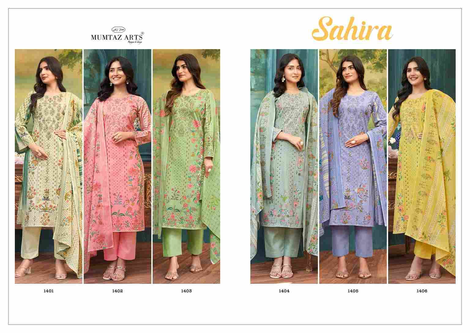 Sahira By Mumtaz Arts 1401 To 1406 Series Designer Festive Suits Collection Beautiful Stylish Fancy Colorful Party Wear & Occasional Wear Pure Cambric Lawn Dresses At Wholesale Price