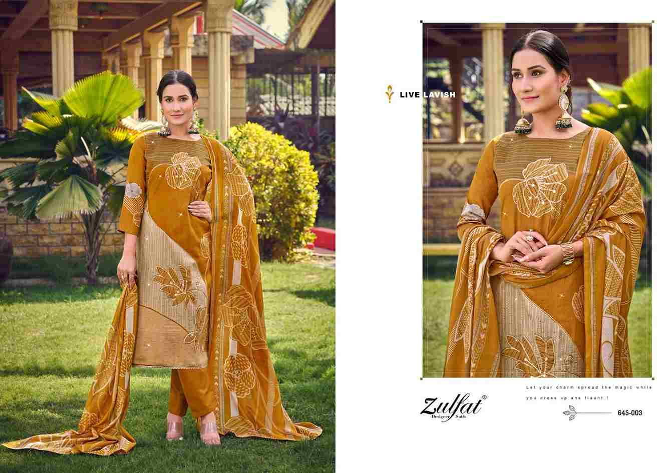 Sajni Vol-7 By Zulfat 645-001 To 645-006 Series Beautiful Festive Suits Stylish Fancy Colorful Casual Wear & Ethnic Wear Pure Jam Cotton Print Dresses At Wholesale Price