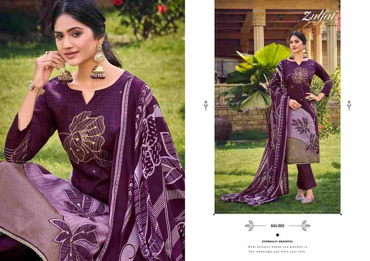 Sajni Vol-7 By Zulfat 645-001 To 645-006 Series Beautiful Festive Suits Stylish Fancy Colorful Casual Wear & Ethnic Wear Pure Jam Cotton Print Dresses At Wholesale Price