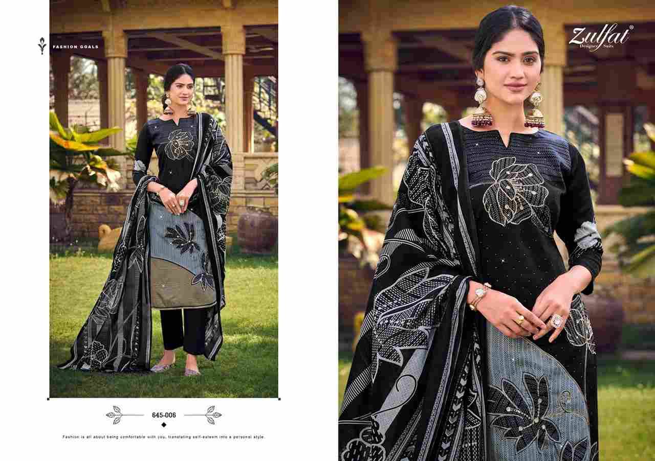 Sajni Vol-7 By Zulfat 645-001 To 645-006 Series Beautiful Festive Suits Stylish Fancy Colorful Casual Wear & Ethnic Wear Pure Jam Cotton Print Dresses At Wholesale Price