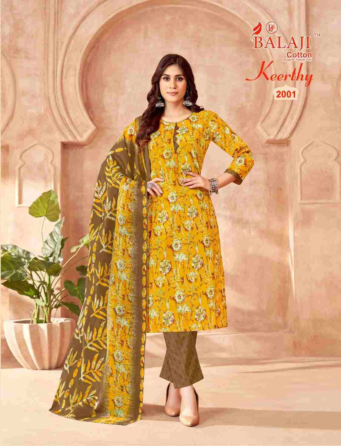 Keerthy Vol-2 By Balaji Cotton 2001 To 2012 Series Beautiful Festive Suits Colorful Stylish Fancy Casual Wear & Ethnic Wear Pure Cotton Print Dresses At Wholesale Price