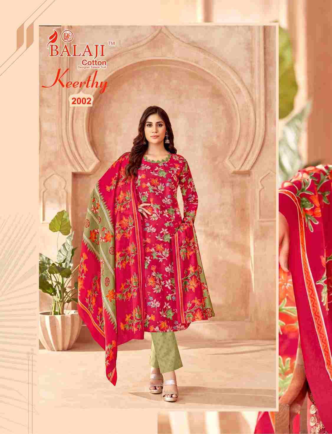 Keerthy Vol-2 By Balaji Cotton 2001 To 2012 Series Beautiful Festive Suits Colorful Stylish Fancy Casual Wear & Ethnic Wear Pure Cotton Print Dresses At Wholesale Price